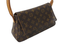 画像をギャラリービューアに読み込む, LOUIS VUITTON ルイヴィトン モノグラム ミニルーピング ショルダーバッグ M51147 PVC レザー ブラウン 美品 中古 4b001914