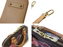 Load image into Gallery viewer, 極美品 LOUISVUITTON ルイヴィトン アルマBB ワールドツアーステッカー 2WAYハンドバッグ M43230 モノグラムキャンバス 中古 4b001916