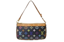 画像をギャラリービューアに読み込む, LOUIS VUITTON ルイヴィトン ポシェット アクセソワール アクセサリーポーチ M92648 モノグラム マルチカラー ブラック 美品 中古 4b001918