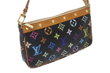 画像をギャラリービューアに読み込む, LOUIS VUITTON ルイヴィトン ポシェット アクセソワール アクセサリーポーチ M92648 モノグラム マルチカラー ブラック 美品 中古 4b001918
