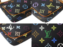 画像をギャラリービューアに読み込む, LOUIS VUITTON ルイヴィトン ポシェット アクセソワール アクセサリーポーチ M92648 モノグラム マルチカラー ブラック 美品 中古 4b001918
