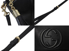 画像をギャラリービューアに読み込む, 極美品 GUCCI グッチ SOHO ソーホー ハンドバッグ ショルダーバッグ 369176 2way レザー ゴールド金具 ブラック 美品 中古 4b001922