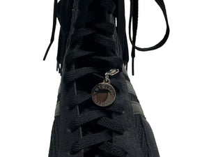 新品同様 Adidas × STELLA McCARTNEY アディダス×ステラマッカートニー ラサント フリンジ ハイカット スニーカー日本限定カラー ブラック サイズ27.0cm 中古 4b001931