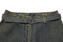 Load image into Gallery viewer, CHANEL シャネル フレアデニム デニムパンツ 00A P16439W02683 ベルト付き コットン インディゴブルー サイズ34 美品 中古 4b001939