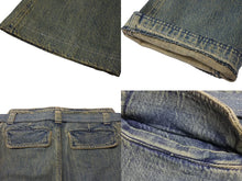 Load image into Gallery viewer, CHANEL シャネル フレアデニム デニムパンツ 00A P16439W02683 ベルト付き コットン インディゴブルー サイズ34 美品 中古 4b001939