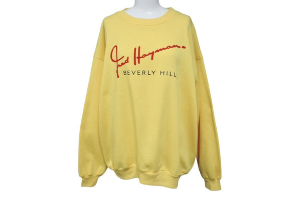 FRED HAYMAN フレッドヘイマン 273 ロデオドライブ 90's ヴィンテージ スウェット クルーネック イエロー 美品 中古 4b001945