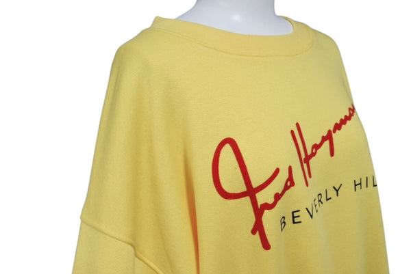FRED HAYMAN フレッドヘイマン 273 ロデオドライブ 90's ヴィンテージ スウェット クルーネック イエロー 美品 中古 4b001945