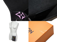 画像をギャラリービューアに読み込む, 極美品 LOUIS VUITTON ルイヴィトン フォンポーチ メティス ショルダーバッグ M14098 モノグラム マルチカラー ブラック 村上隆 中古 4b001950