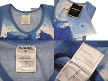 Load image into Gallery viewer, 極美品 CHANEL シャネル サーフライン タンクトップ サーフライン ココマーク 02S Uネック P19540V11371 サイズ42 中古 4b001953