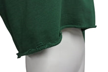 画像をギャラリービューアに読み込む, 極美品 CELINE セリーヌ クロップドスウェット トレーナー ロゴ 2Y796670Q コットン グリーン ホワイト サイズXS 中古 4b001955