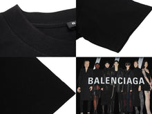 画像をギャラリービューアに読み込む, BALENCIAGA バレンシアガ 19SS Real Balenciaga Tee リアルバレンシアガ 半袖Tシャツ 612966 サイズL ブラック 美品 中古 4b001956
