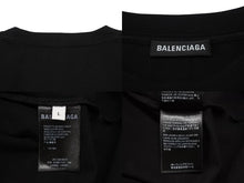 画像をギャラリービューアに読み込む, BALENCIAGA バレンシアガ 19SS Real Balenciaga Tee リアルバレンシアガ 半袖Tシャツ 612966 サイズL ブラック 美品 中古 4b001956