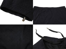 画像をギャラリービューアに読み込む, CHROMEHEARTS クロムハーツ TRASH PICK UP PLUS NYL ナイロンパンツ スパンデックス ブラック シルバー金具 サイズL 美品 中古 4b001957