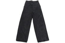 画像をギャラリービューアに読み込む, LOEWE ロエベ アナグラム バギージーンズ コットン アナグラム カットアウト フェード サイズ32 ブラック 美品 中古 4b001958