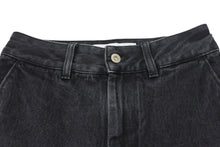 画像をギャラリービューアに読み込む, LOEWE ロエベ アナグラム バギージーンズ コットン アナグラム カットアウト フェード サイズ32 ブラック 美品 中古 4b001958