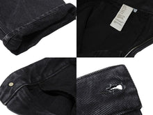 画像をギャラリービューアに読み込む, LOEWE ロエベ アナグラム バギージーンズ コットン アナグラム カットアウト フェード サイズ32 ブラック 美品 中古 4b001958