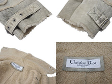 画像をギャラリービューアに読み込む, 極美品 CHRISTIAN DIOR クリスチャンディオール ムートンジャケット 4A20127070 ラムスキン カーキ ベージュ サイズ36 中古 4b001960