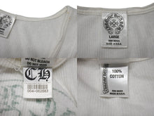 画像をギャラリービューアに読み込む, CHROME HEARTS クロムハーツ CHプラス ホースシュー タンクトップ ホワイト グリーン ブラック サイズL 良品 中古 4b001962 正規品