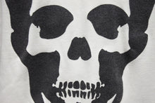 画像をギャラリービューアに読み込む, Lucien Pellat-Finet ルシアン ペラフィネ スカル 半袖Tシャツ サイズS ラグラン プリント ホワイト ブラック 良品 中古 4b001964