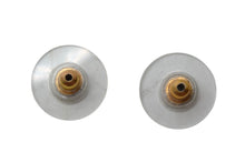 Load image into Gallery viewer, CHANEL シャネル ココマーク ピアス ゴールド メタル ラインストーン 重量約2.6g A14V刻印 両耳用 美品 中古 4b001973