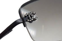 画像をギャラリービューアに読み込む, CHANEL シャネル リムレス サングラス 4093-B C.170/11 A71152 サイズ56□16 130 ココマーク ラインストーン ブラック 美品 中古 4b001976