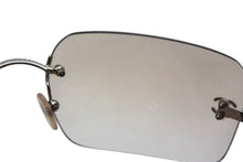 Load image into Gallery viewer, CHANEL シャネル リムレス サングラス 4017 c.124/6I サイズ62□17 120 ココマーク シルバー グレー 美品 中古 4b001977