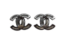 Load image into Gallery viewer, CHANEL シャネル ココマーク ラウンドチェーン ピアス A12A 重量約6.0g グレー イエロー シルバー メタル 両耳用 美品 中古 4b001980