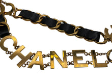 Load image into Gallery viewer, CHANEL シャネル ヴィンテージ COCO CHANELモチーフ ココマーク チェーンベルト レザー GP ゴールド 美品 中古 4b001990