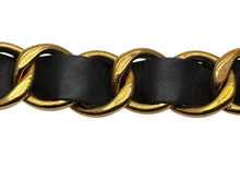 Load image into Gallery viewer, CHANEL シャネル ヴィンテージ COCO CHANELモチーフ ココマーク チェーンベルト レザー GP ゴールド 美品 中古 4b001990