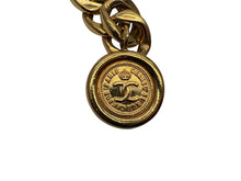 Load image into Gallery viewer, CHANEL シャネル ヴィンテージ コインモチーフ チェーンベルト ココマーク メダルチェーン 小物 GP ゴールド 美品 中古 4b001992