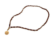 Load image into Gallery viewer, 極美品 CHANEL シャネル チェーンベルト A01427 ココマーク メタル レザー GP ゴールド レッド 小物 中古 4b001993