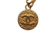Load image into Gallery viewer, 極美品 CHANEL シャネル チェーンベルト A01427 ココマーク メタル レザー GP ゴールド レッド 小物 中古 4b001993