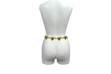 Load image into Gallery viewer, CHANEL シャネル チェーンベルト 重量約258.1g 93P刻印 ココマーク ハートモチーフ ゴールド メタル GP 美品 中古 4b001995