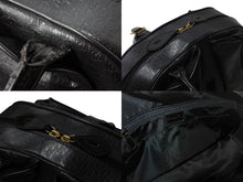 画像をギャラリービューアに読み込む, Christian Dior クリスチャンディオール ハンドバッグ MA-0011 レザー トロッター柄 ガリアーノ期 ブラック系 美品 中古 4b001998