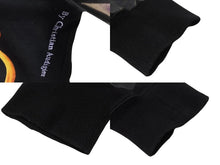 Load image into Gallery viewer, EdHardy エドハーディー ジップアップ フーディ― サイズxs コットン 刺繍 ブラック マルチカラー 美品 中古 4b002003