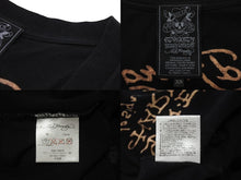 画像をギャラリービューアに読み込む, Ed Hardy エドハーディ LOVE KILLS SLOWLY 半袖Tシャツ サイズXS コットン ラインストーン ブラック 美品 中古 4b002005