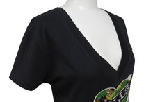 画像をギャラリービューアに読み込む, Ed Hardy エドハーディ LOVE KILLS SLOWLY 半袖Tシャツ サイズXS コットン ラインストーン ブラック 美品 中古 4b002005