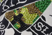 画像をギャラリービューアに読み込む, Ed Hardy エドハーディ LOVE KILLS SLOWLY 半袖Tシャツ サイズXS コットン ラインストーン ブラック 美品 中古 4b002005