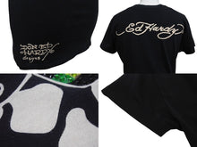 画像をギャラリービューアに読み込む, Ed Hardy エドハーディ LOVE KILLS SLOWLY 半袖Tシャツ サイズXS コットン ラインストーン ブラック 美品 中古 4b002005