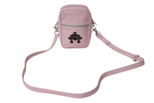 画像をギャラリービューアに読み込む, 新品未使用 CHROME HEARTS クロムハーツ TAKA MINI ショルダーバッグ セメタリー クロスパッチ レザー ピンク 中古 4b002041
