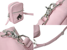 画像をギャラリービューアに読み込む, 新品未使用 CHROME HEARTS クロムハーツ TAKA MINI ショルダーバッグ セメタリー クロスパッチ レザー ピンク 中古 4b002041