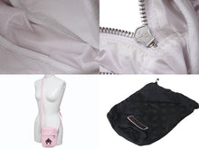 画像をギャラリービューアに読み込む, 新品未使用 CHROME HEARTS クロムハーツ TAKA MINI ショルダーバッグ セメタリー クロスパッチ レザー ピンク 中古 4b002041