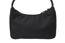 画像をギャラリービューアに読み込む, 極美品 PRADA プラダ ホーボー ハンドバッグ ワンショルダーバッグ MV515 トライアングルロゴ ナイロン ブラック 中古 4b002047