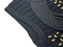 Load image into Gallery viewer, BALMAIN x H&amp;M バルマン Rope Embellishment Top Braided Blouse 101255 ブラウス サイズ 36 6 Black Gold 美品 中古 4b002051