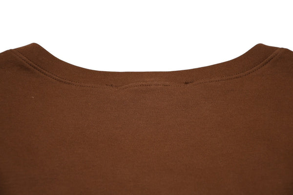 極美品 Christian Dior クリスチャンディオール Vネック半袖Tシャツ 5A16155591 サイズ40 マルチプリント ブラウン ガリアーノ期 中古 4b002054
