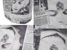 画像をギャラリービューアに読み込む, 極美品 CHRISTIAN DIOR クリスチャンディオール ジョンガリアーノ ニュースペーパー スカート ホワイト ブラック 中古 4b002057