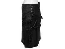 画像をギャラリービューアに読み込む, Christian Dior クリスチャン ディオール John Galliano Lamb skin Leather Skirt 2H14033350 ガリアーノ期 ラムスキン レザースカート サイズ US 4 ブラック 黒 美品 中古 4b002072