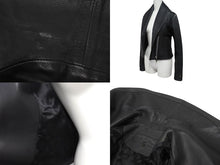 画像をギャラリービューアに読み込む, 美品 CHROME HEARTS クロムハーツ レディース ラウンドカラー レザージャケット ダガー ブルゾン ブラック 黒 サイズ XS 中古 4b002073