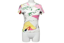 画像をギャラリービューアに読み込む, Christian Dior クリスチャンディオール ガリアーノ期 総柄 Tシャツ カットソー サドル 1E12055214 レディース ホワイト マルチカラー サイズ US 6 中古 4b002082