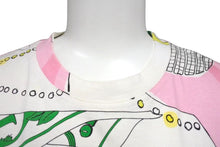 画像をギャラリービューアに読み込む, Christian Dior クリスチャンディオール ガリアーノ期 総柄 Tシャツ カットソー サドル 1E12055214 レディース ホワイト マルチカラー サイズ US 6 中古 4b002082
